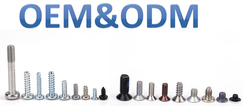 OEM yellow zinc cross mini screws